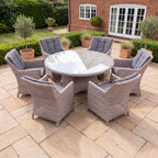 Nova Magnus 6 Seat Dining Set with 1.35m Round Table, N27220