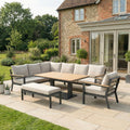 Nova Heidi Left Hand Corner Sofa Lounge Dining Set with Rectangular Rising Table, N25000