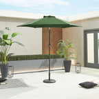 Nova Lyra Aluminium Parasol, 2.4m Round, Green, N15253