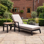 Nova Heidi Sun Lounger Set of 2 with Square Side Table, N25011