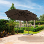 Nova Zenith Cantilever Parasol, 3.5m Round, Grey, N25564