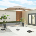 Nova Lyra Aluminium Parasol, 3m x 2m Rectangular, Taupe, N15269