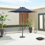Nova Lyra Aluminium Parasol, 2.4m Round, Navy, N15254