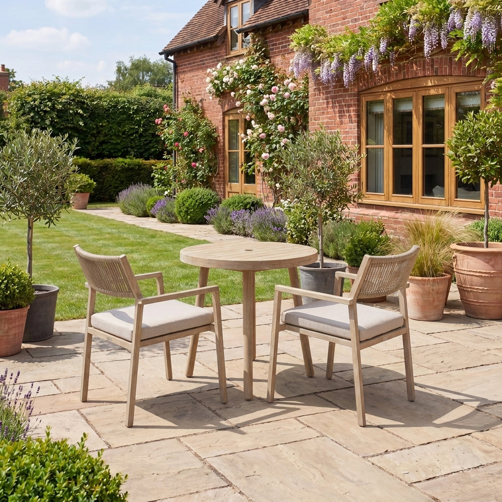 Nova Eleanor 2 Seat Bistro Set with 0.7m Round Table, N27051