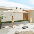 Nova Lyra Cantilever Parasol, 3m Round, Beige, N12079