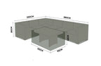 Nova Protex Cover Pack for Large Left Corner Sofa Dining Set, N25361