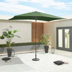 Nova Lyra Aluminium Parasol, 3m x 2m Rectangular, Green, N15267