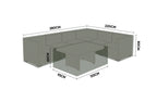 Nova Protex Cover Pack for Large Right Corner Sofa Dining Set, N25360