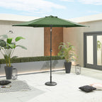Nova Lyra Aluminium Parasol, 3m Round, Green, N15263