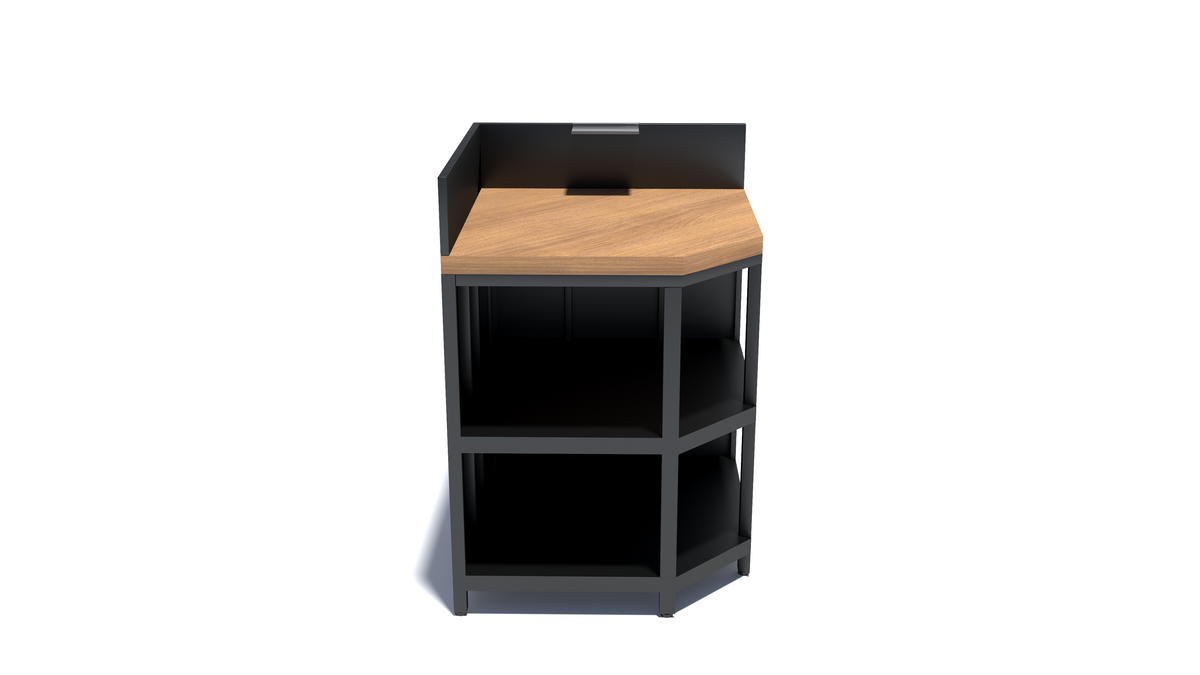 Nova Parrilla Angled Corner Unit, Grey, N27266