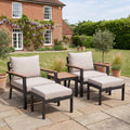 Nova Heidi 5pc Lounging Set with Square Side Table, N25010