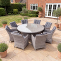 Nova Magnus 8 Seat Dining Set with 1.7m Round Table, N27221