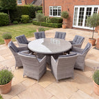 Nova Magnus 8 Seat Dining Set with 1.7m Round Table, N27221