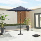 Nova Lyra Aluminium Parasol, 2.7m Round, Navy, N15260