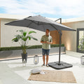 Nova Solis Cantilever Parasol, 2.5m Square, Grey, N17662