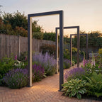 Nova Titan RGBW LED Pathway Arch, 125cm, Set of 3 with power pack, Grey, N26264