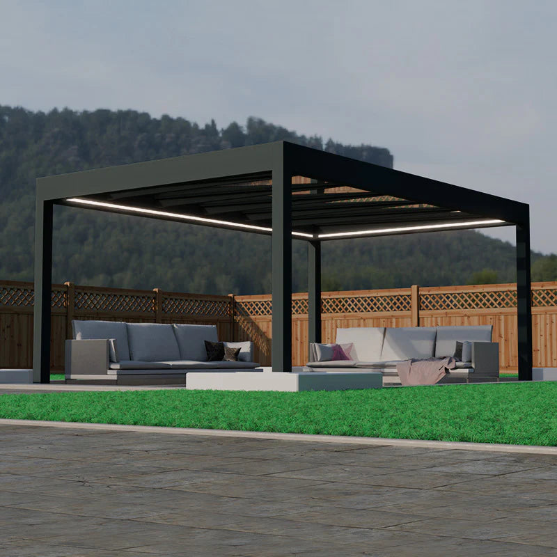 Deponti Pinela Glass Pergola – Luxurious Outdoor Living in Pure Glass