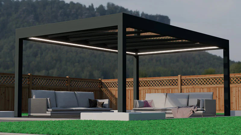 Deponti Pinela Glass Pergola – Luxurious Outdoor Living in Pure Glass