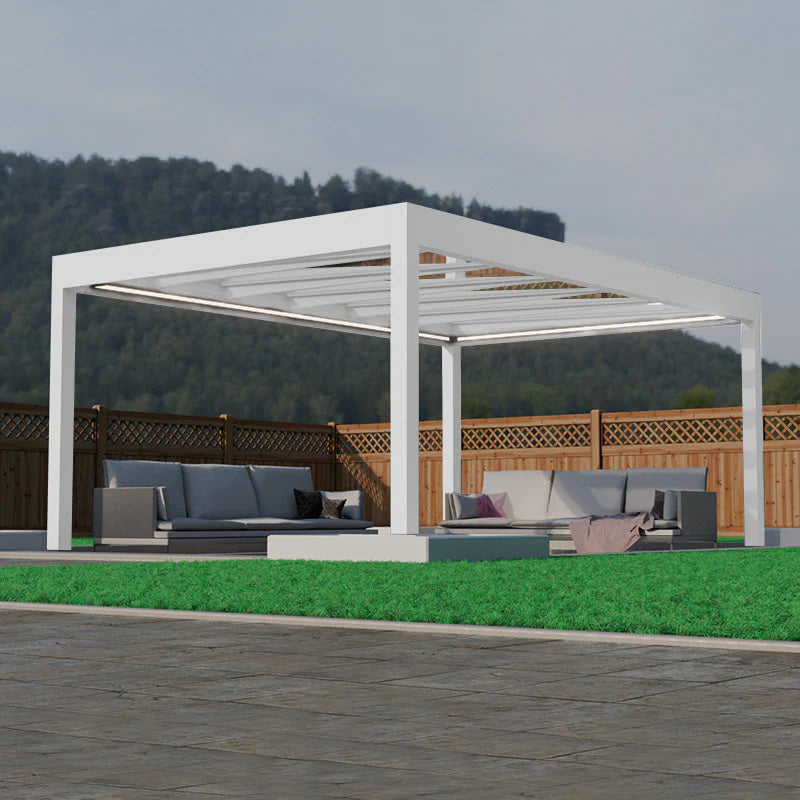 Deponti Pinela Glass Pergola – Luxurious Outdoor Living in Pure Glass