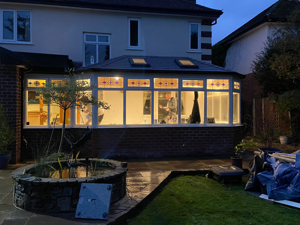 Finished conversion at dusk