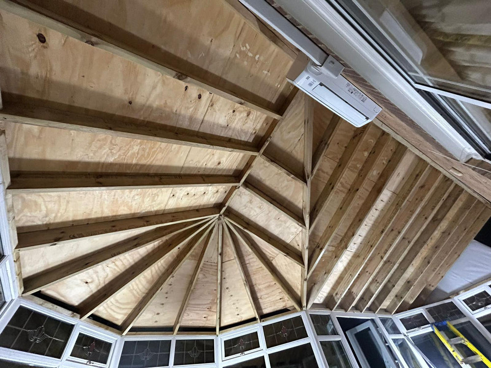 New timber roof structure