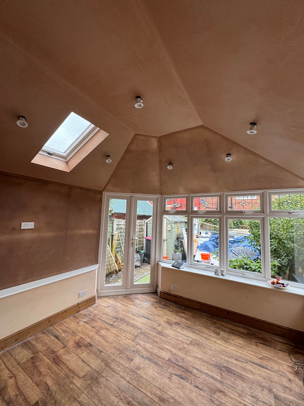 Finished room with rooflight