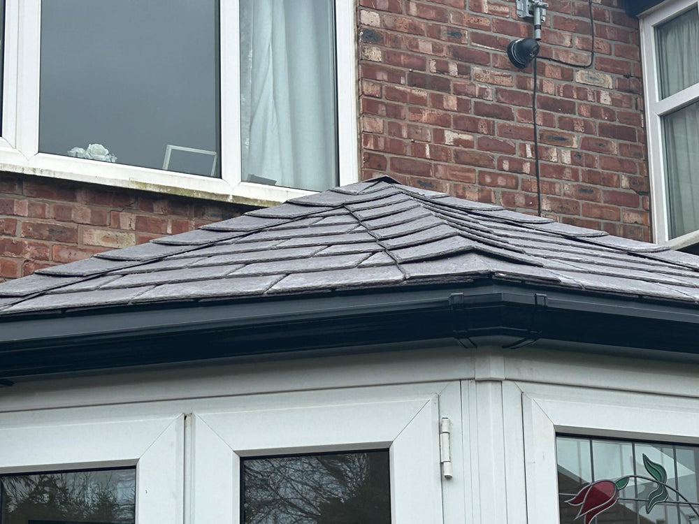 Slate roof and new fascia