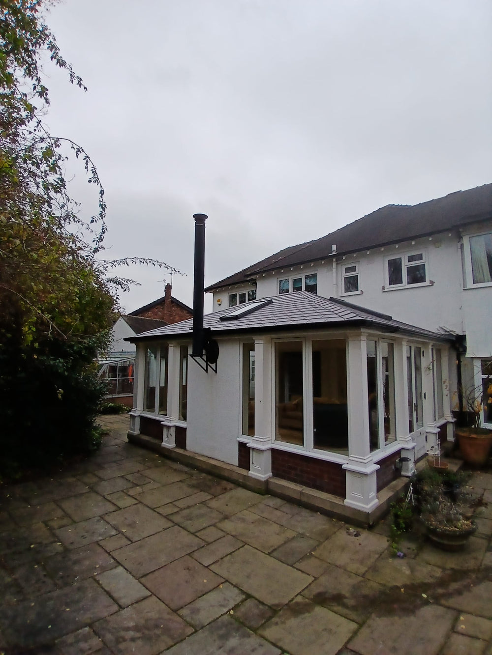 Finished conversion with flue
