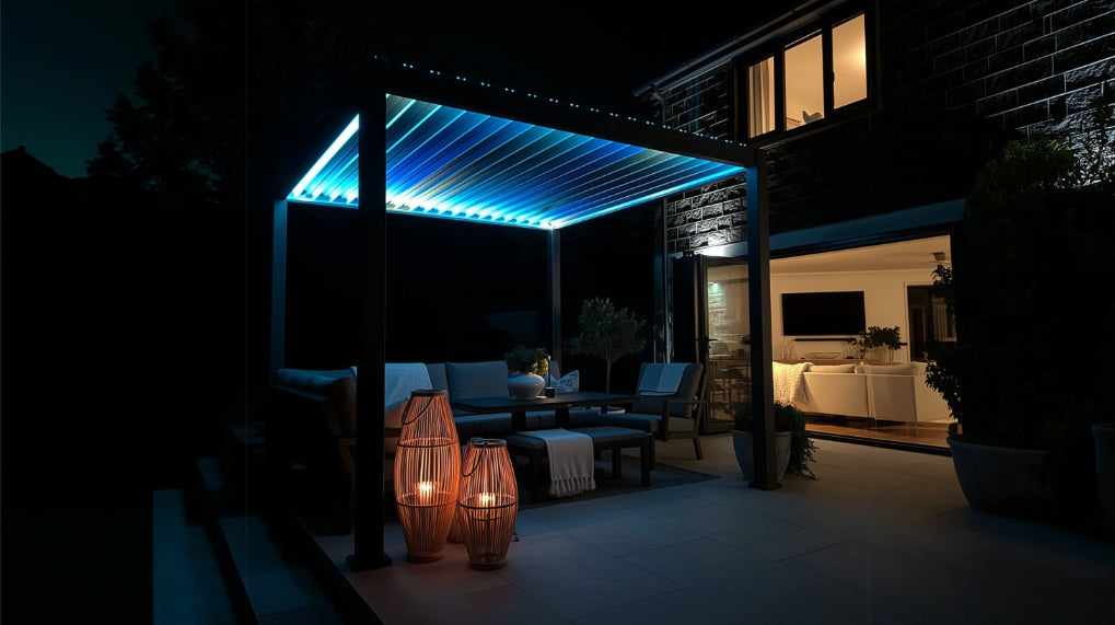 Nova Titan Plus Aluminium Pergola – Smart, motorised luxury for all-season outdoor living