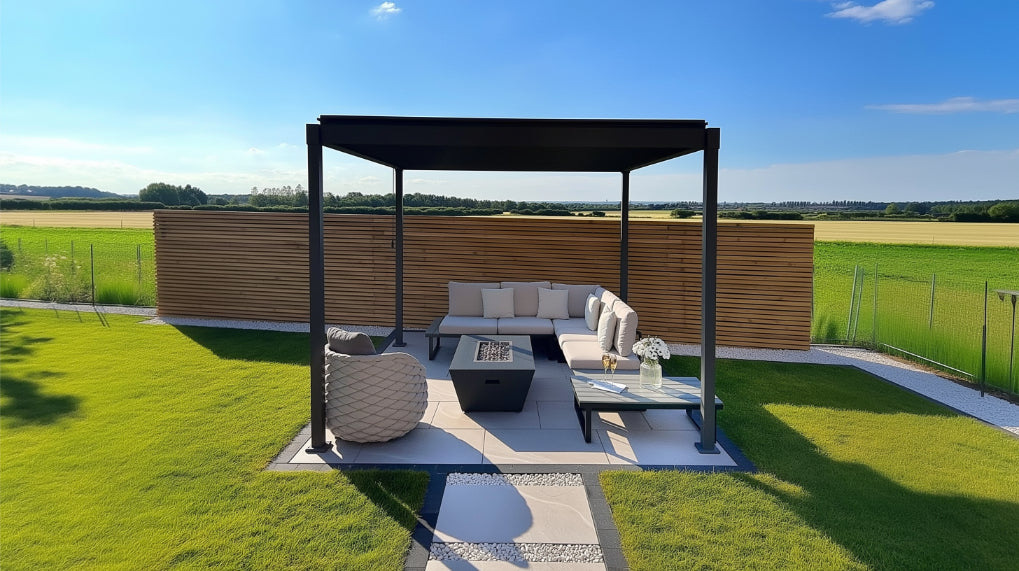 Nova Titan Aluminium Pergola – Premium Waterproof Louvered Outdoor Living Structure (Various Sizes) - BASE PERGOLA