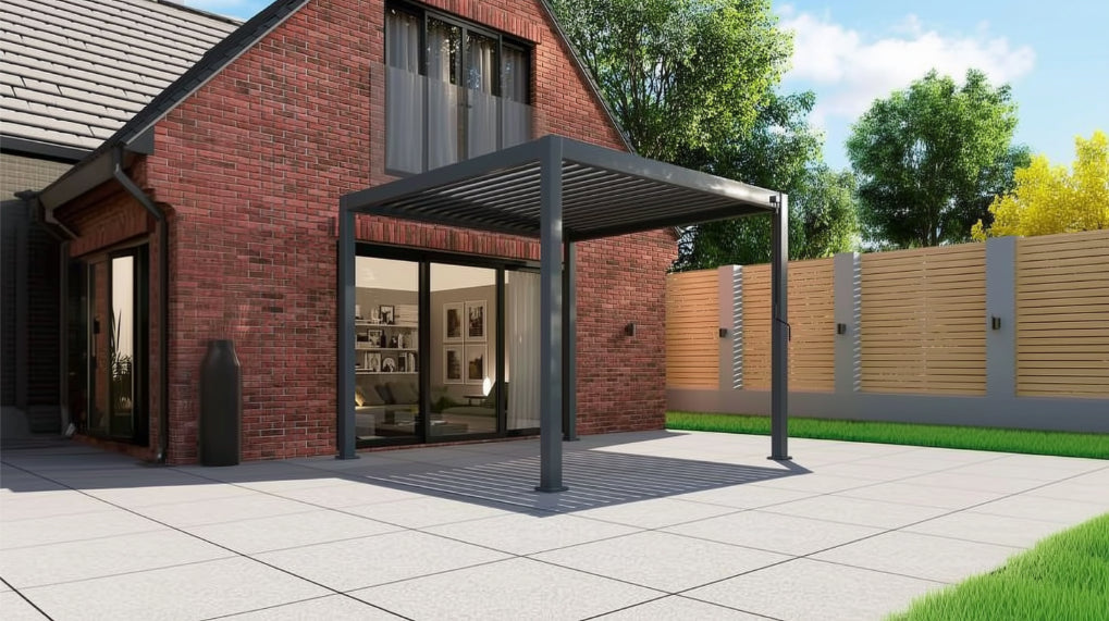 Nova Titan Aluminium Pergola – Premium Waterproof Louvered Outdoor Living Structure (Various Sizes)