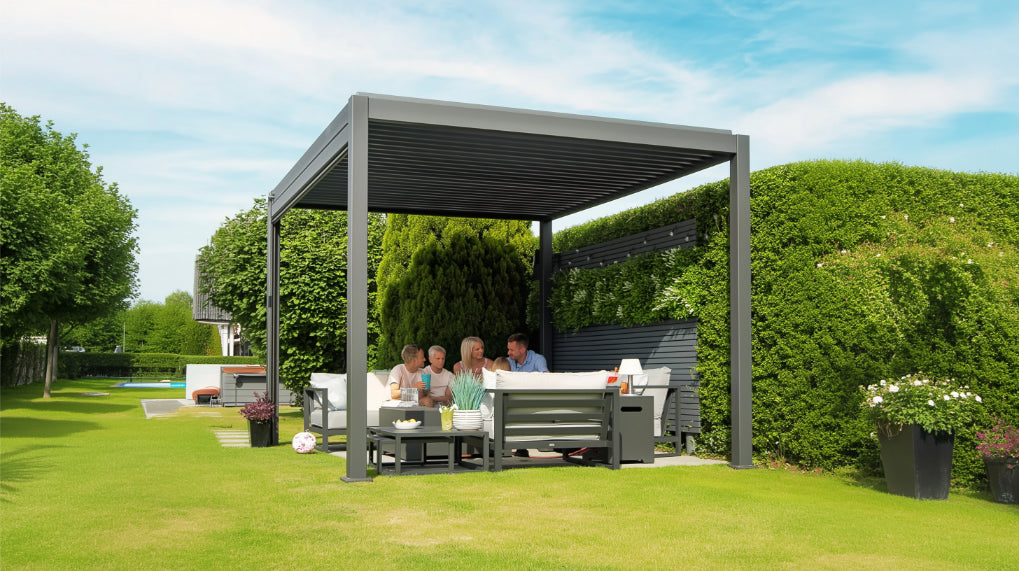 Nova Titan Aluminium Pergola – Premium Waterproof Louvered Outdoor Living Structure (Various Sizes)