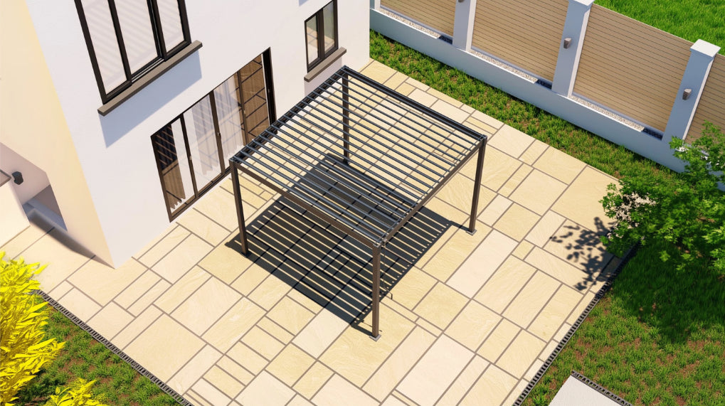 Nova Titan Aluminium Pergola – Premium Waterproof Louvered Outdoor Living Structure (Various Sizes)