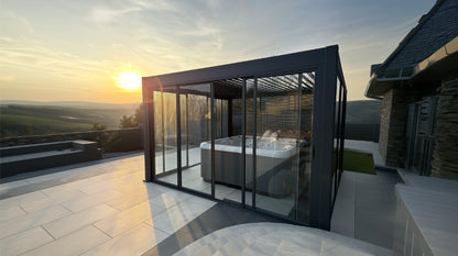 Nova Titan Aluminium Pergola – Premium Waterproof Louvered Outdoor Living Structure (Various Sizes) - BASE PERGOLA