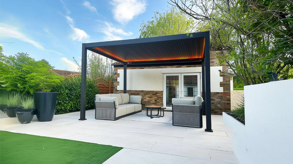 Nova Titan Plus Aluminium Pergola – Smart, motorised luxury for all-season outdoor living