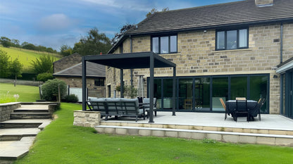 Nova Titan Aluminium Pergola – Premium Waterproof Louvered Outdoor Living Structure (Various Sizes) - BASE PERGOLA