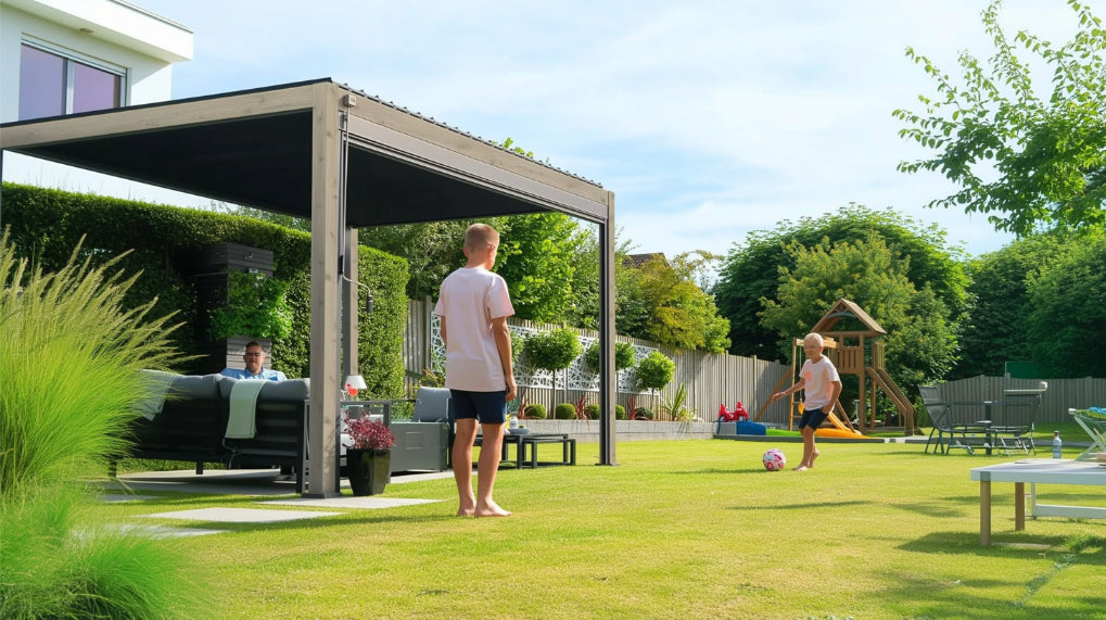 Nova Titan Aluminium Pergola – Premium Waterproof Louvered Outdoor Living Structure (Various Sizes) - BASE PERGOLA