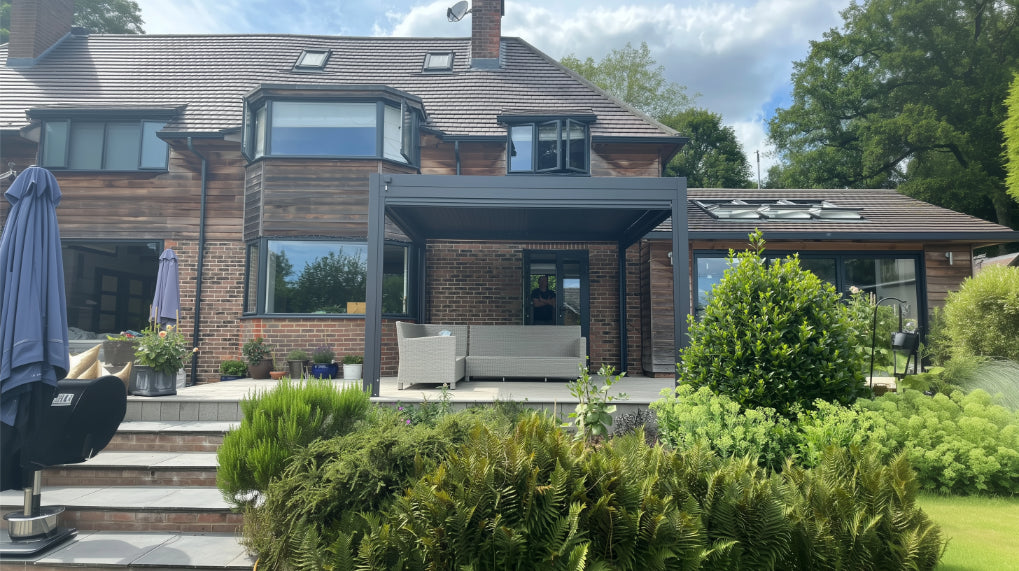 Nova Titan Aluminium Pergola – Premium Waterproof Louvered Outdoor Living Structure (Various Sizes) - BASE PERGOLA