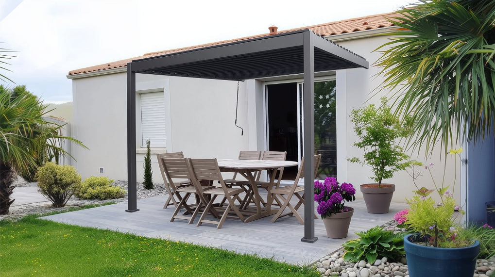 Nova Titan Aluminium Pergola – Premium Waterproof Louvered Outdoor Living Structure (Various Sizes) - BASE PERGOLA