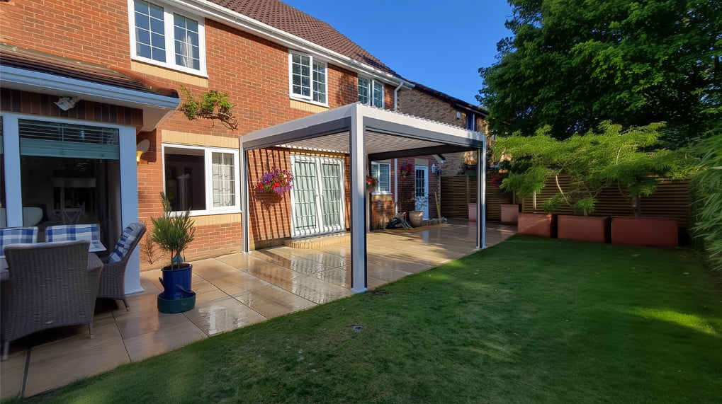 Nova Titan Aluminium Pergola – Premium Waterproof Louvered Outdoor Living Structure (Various Sizes) - BASE PERGOLA
