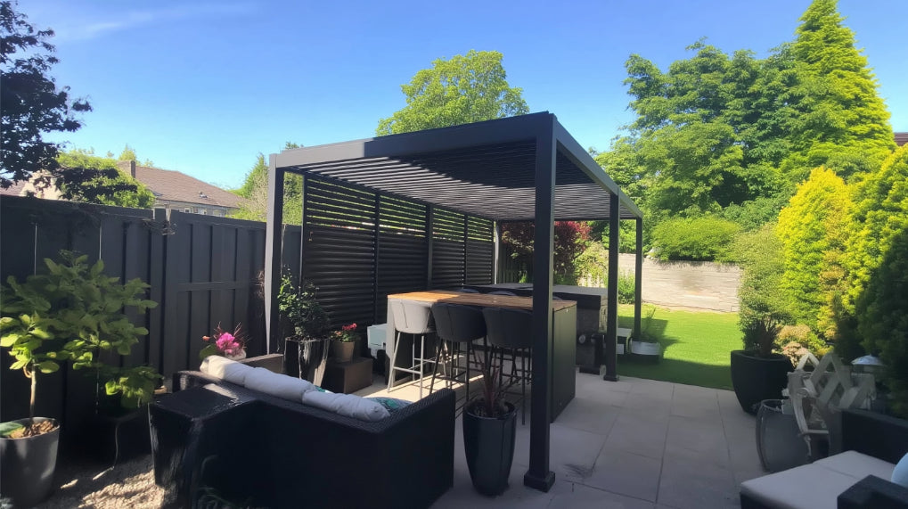 Nova Titan Aluminium Pergola – Premium Waterproof Louvered Outdoor Living Structure (Various Sizes) - BASE PERGOLA