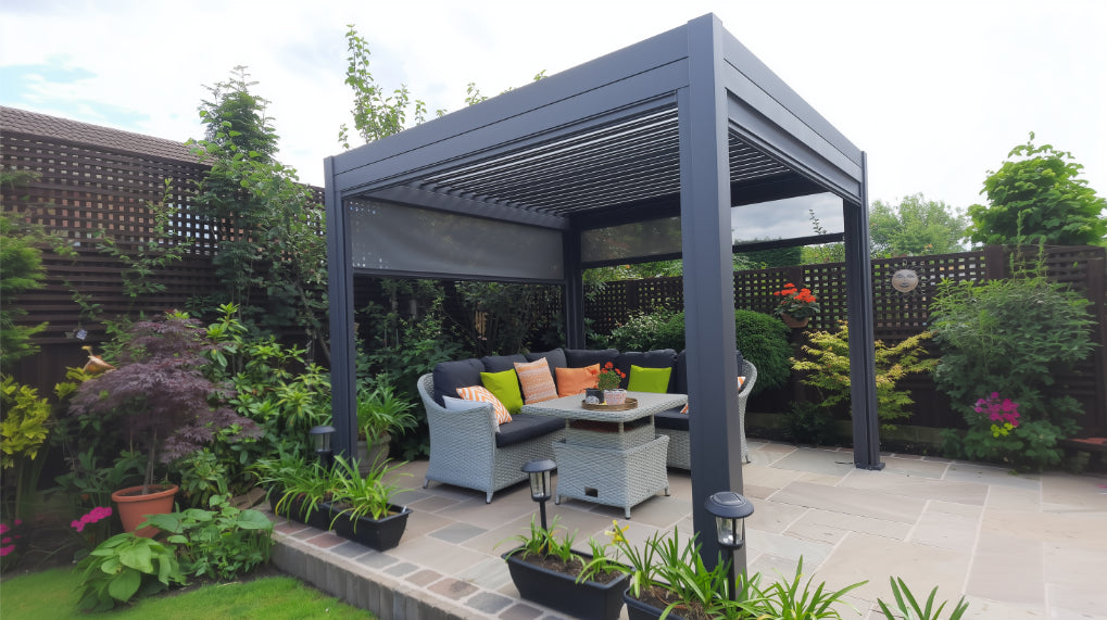 Nova Titan Aluminium Pergola – Premium Waterproof Louvered Outdoor Living Structure (Various Sizes) - BASE PERGOLA