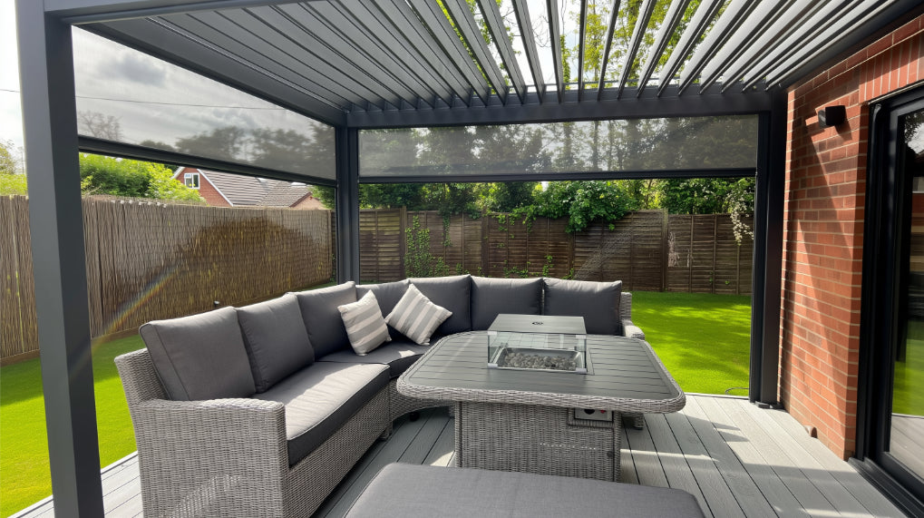 Nova Titan Aluminium Pergola – Premium Waterproof Louvered Outdoor Living Structure (Various Sizes)