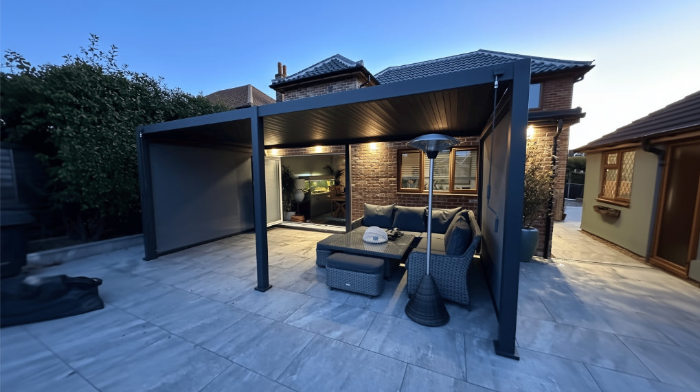 Nova Titan Aluminium Pergola – Premium Waterproof Louvered Outdoor Living Structure (Various Sizes)