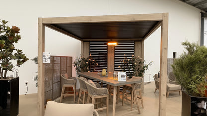 Nova Titan Aluminium Pergola – Premium Waterproof Louvered Outdoor Living Structure (Various Sizes) - BASE PERGOLA