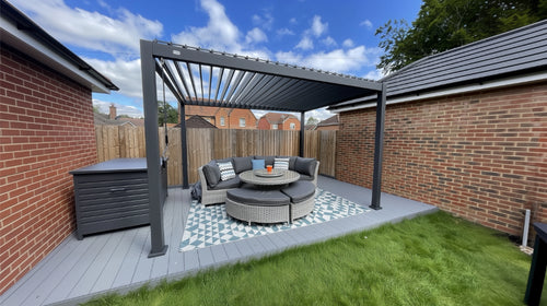 Nova Titan Aluminium Pergola – Premium Waterproof Louvered Outdoor Living Structure (Various Sizes) - BASE PERGOLA