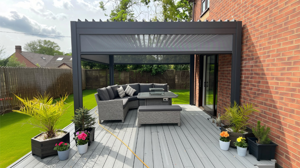 Nova Titan Aluminium Pergola – Premium Waterproof Louvered Outdoor Living Structure (Various Sizes) - BASE PERGOLA