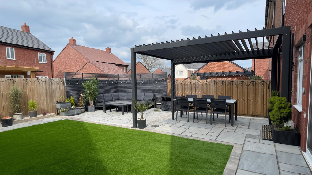 Nova Titan Aluminium Pergola – Premium Waterproof Louvered Outdoor Living Structure (Various Sizes) - BASE PERGOLA