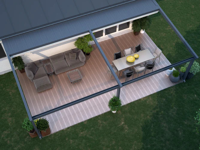 Deponti Verdeca Aluminium Pergola with Motorised Retractable Roof