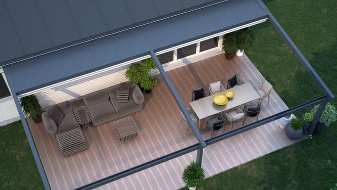 Deponti Verdeca Aluminium Pergola with Motorised Retractable Roof